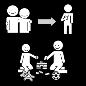 play: a friend by me